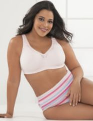 Serenada&reg; No-Wire Cotton Comfort Bra by Catherines