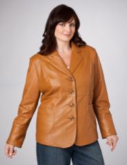 Genuine Leather Blazer