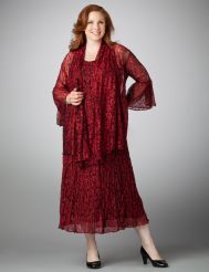 Cross Dye Lace Jacket Dress