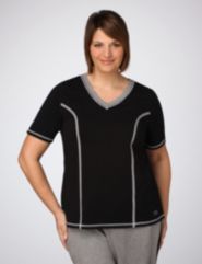 Sporty V-neck tee