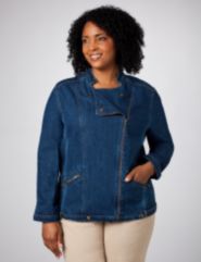 Biker Style Denim Jacket