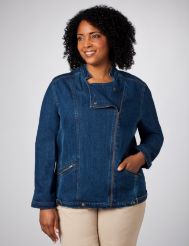 Biker Style Denim Jacket