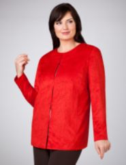 Faux Doeskin Jacket