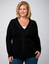 Lace Trim Cardigan