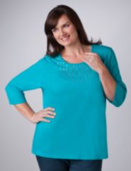 Sparkling Scoopneck Tee