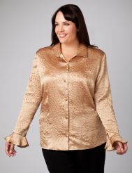 Textured Satin Blouse