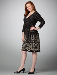 Border Print Dress