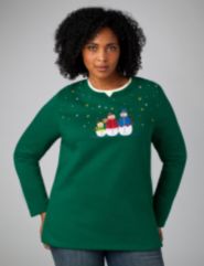 Snowman Fleece Pullover
