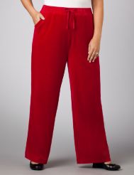 Velour Drawstring Pants