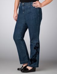 Flocked Jeans