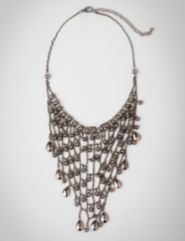 Chain Mesh Teardrop Necklace