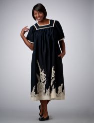 Floral Border Print Dress
