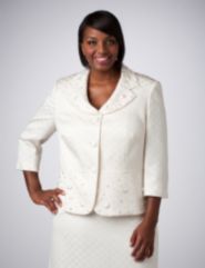 Beaded Jacquard Jacket