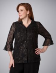 Glittery Floral Twinset