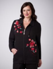 Embroidered French Terry Jacket