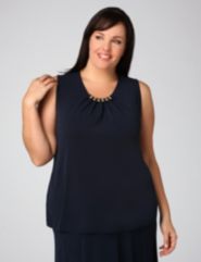Russell Kemp Embellished Neck Tank