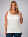 Lace Trim Stretch Tank