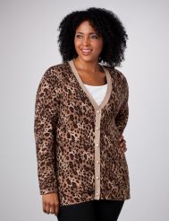 Animal Print Cardigan