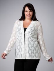 One Button Lace Top