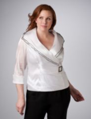Side Wrap Organza Blouse