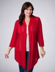 Pointelle Knit Cardigan