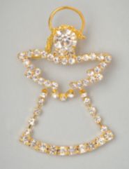 Rhinestone Angel Pin