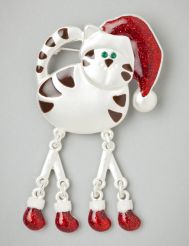 Christmas Cat Pin