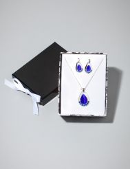 Teardrop Necklace and Earrings Set