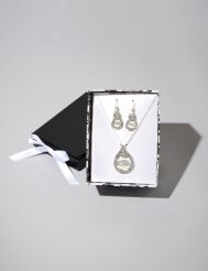 Teardrop Necklace and Earrings Set