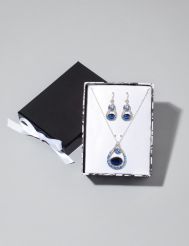 Teardrop Necklace and Earrings Set