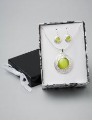 Filigree Round Necklace and Earring Set