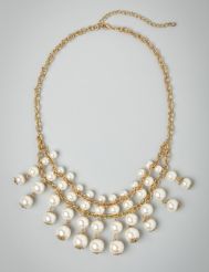 Tiered Faux Pearl Necklace