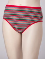 Multi Stripe Hi-Cut Panties