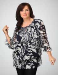 Beaded Print Tunic