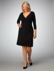 Draped Front Knit Dress