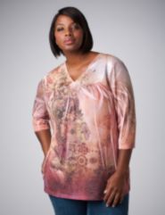 Sequin Yoke Sublimation Top