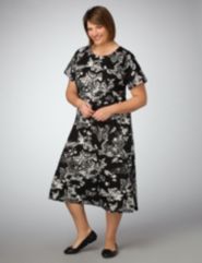 Butterfly Print Knit Dress