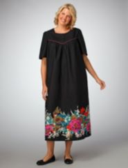 Floral Border Print Dress