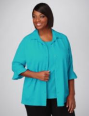 Textured Mock Twinset
