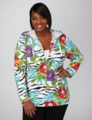 Mixed Print Hoodie