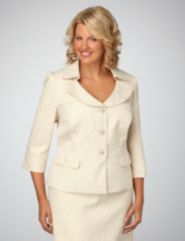 Jacquard Peplum Jacket