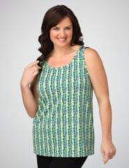 Chain Print Scoopneck Tank