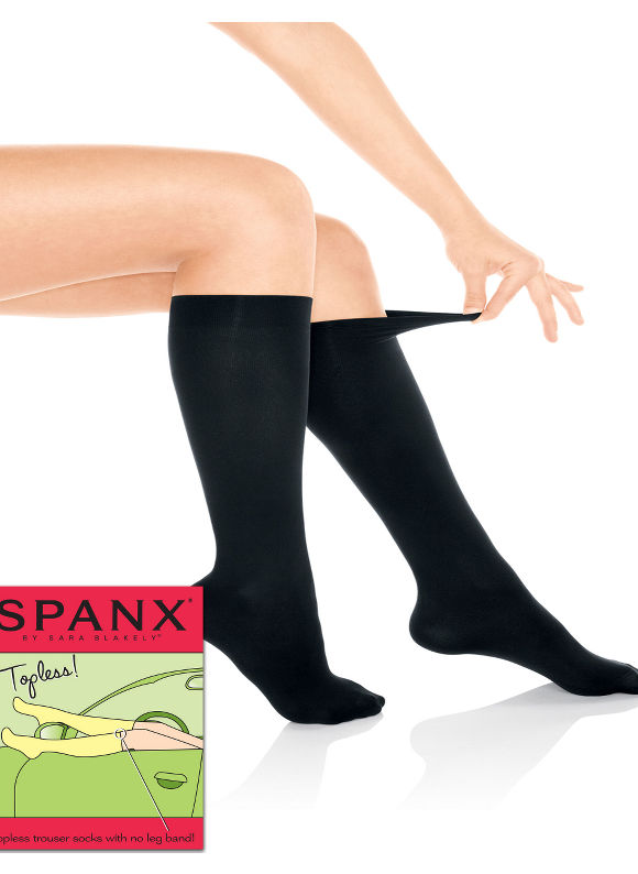 Pasazz.net Favorite - Catherines Women's Plus Size/Navy SPANX Topless Trouser Socks - Size