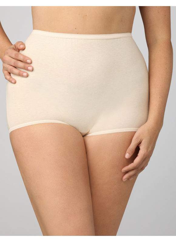 Pasazz.net Favorite - Catherines Women's Plus Size/White 3-Pack Cotton Panties - Size 9,10,