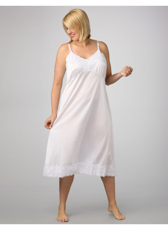 Women's Plus Size/White Full slip