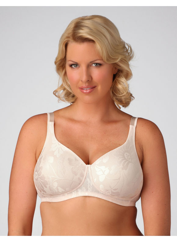 Catherines Women's Plus Size Light Pink Playtex 4434 seamless wire-free