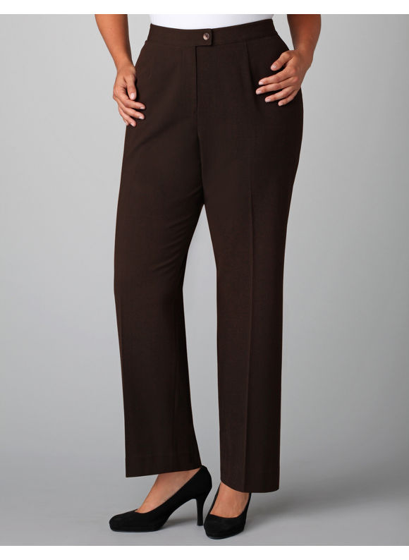 Pasazz.net Favorite - Catherines Plus Size Right Fit Career Pant (Moderately Curvy -