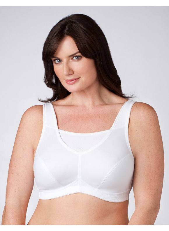 Catherines Womens Plus SizeNUDE Glamorise Mesh Trim Sports Bra  Size 38H