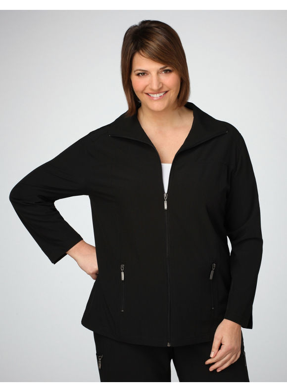 Women's Plus Size/Black Active Jacket