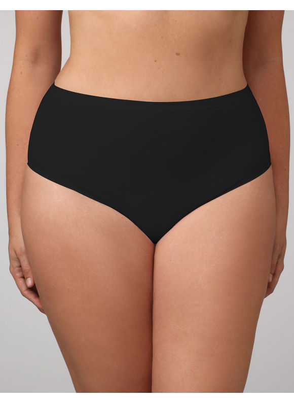 Pasazz.net Favorite - Catherines Women's Plus Size/Black Cotton Hi-Cut Panties - Size 10